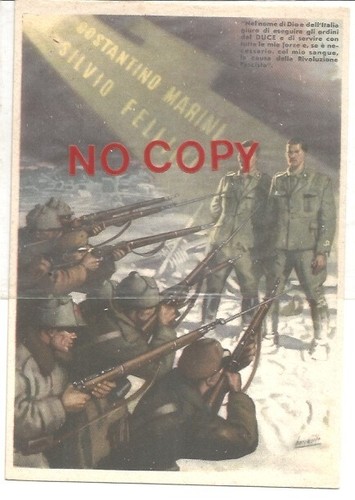 Boccasile, Martiri Rivoluzione Fascista, Costantino Marini, Silvio Fellini. - Zdjęcie 1 z 2