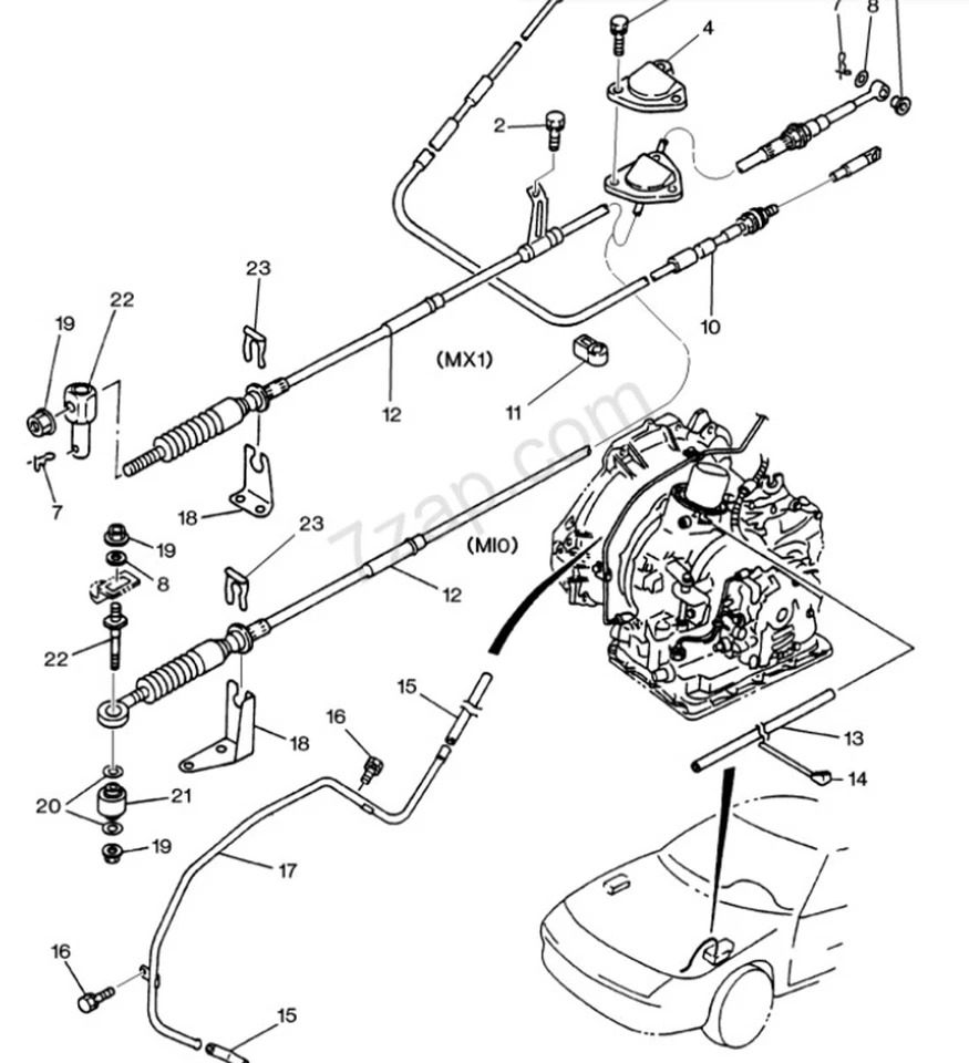 970978930 Isuzu transmisión automática 1992-93 Geo Storm 1992 Isuzu Impulse 1,8 L Foto 4 de 4