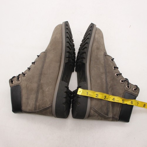 Timberland Premium Boy’s Size 6 Women’s 7.5 Boots Waterpoof Light Grey Nubuck - Picture 5 of 10
