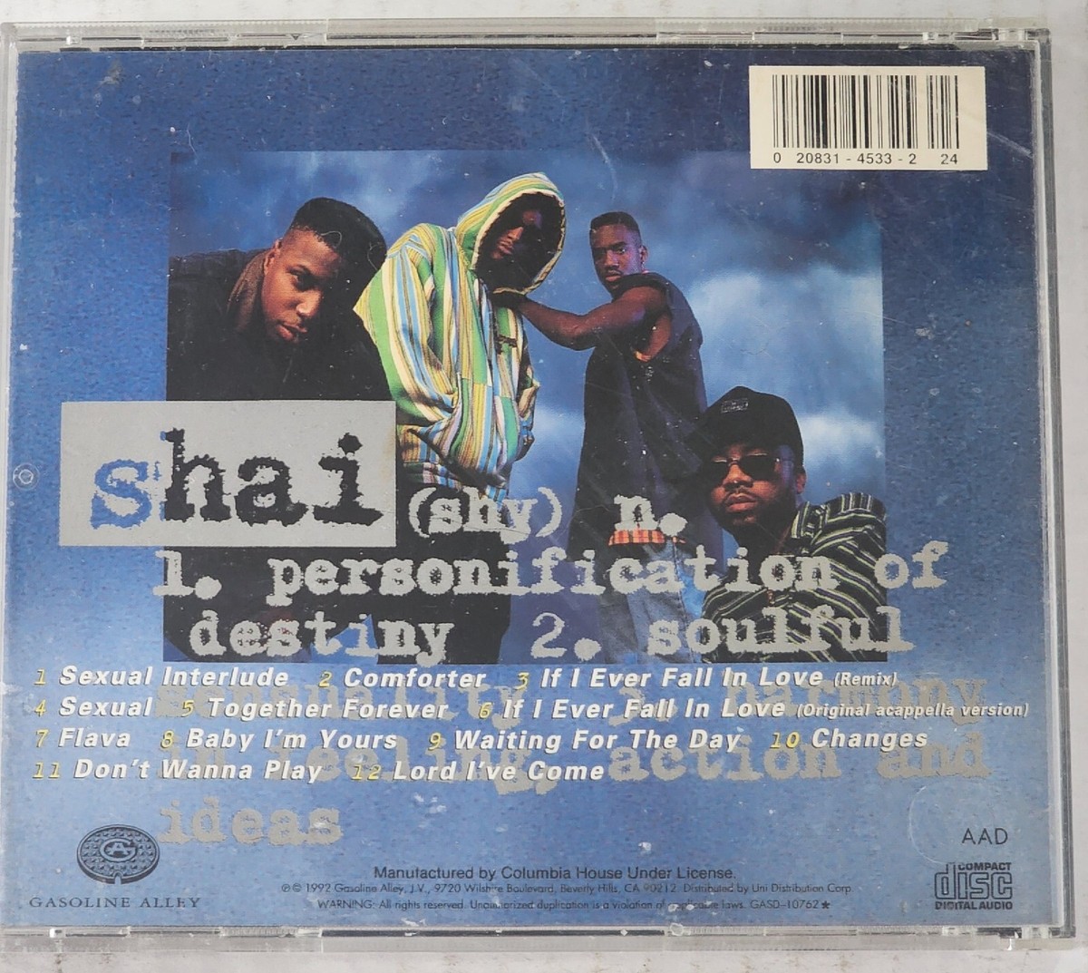 Shai If I Ever Fall in Love Gasoline Alley CD 1992 | eBay