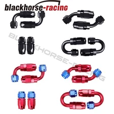 2x AN4/AN6/AN8/AN10/AN12 Swivel End Fitting Adapter For Oil Fuel Gas Hose Line