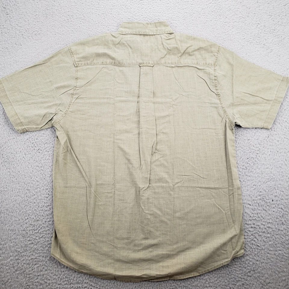 Rugged Earth Shirt Mens Medium Green Button Up Short Sleeve Outdoors Hiking - Image 4 of 4