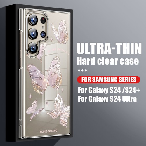 Phone Case For Samsung S24 S23 Ultra S22 S20 FE Clear Butterfly Shockproof Cover - Zdjęcie 8 z 19