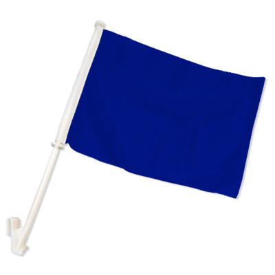 Solid Color Royal Blue Double Sided Car Flag Car Window Flag Black Flag