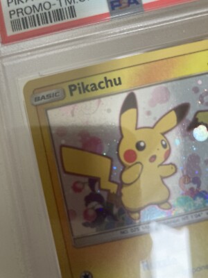 Pikachu SM162 Full Swirl (Large) Pokemon Card English Promo PSA