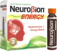 Neurobion Energy Liquid Dietary Supplement Multivitamins + Enegy Blend 10 vials