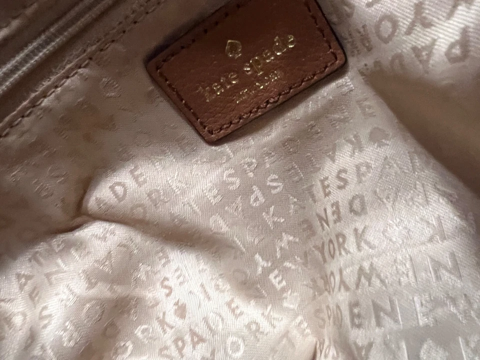 Kate Spade Womens Racquelle Allen St Tuscan Crossbody Brown Leather BAG COA $398 - Image 2 of 4