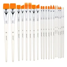 20 Pcs Face Paint Brushes Professional Face Painting Brushes Kit for Painter Art