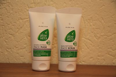 LR Aloe Vera Wellness Set Gesichtspeeling Face Scrub + Gesichtsmaske Face Mask