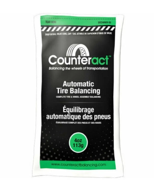 COUNTERACT 4 OUNCE TIRE BALANCING BEADS 4 OZ (4 BAGS)