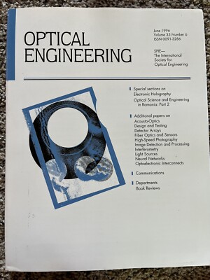 Optical Engineering June 1996 Vol. 35 Number 6 SPIE Society for Optical Engineer