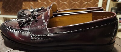 COLE HAAN Pinch Tassel Loafer Leather Oxblood Burgundy Men