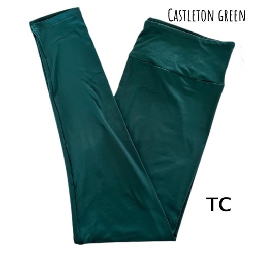 TC LuLaRoe Leggings SOLID DARK GREEN 