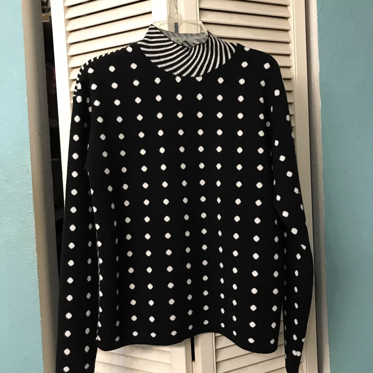 Anthropologie polka dot sweater sale