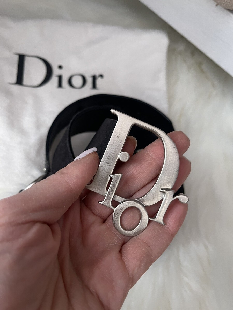 Christian Dior Black Leather Belt. Almost Vintage, Excellent