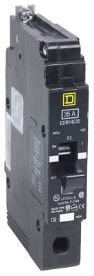 EDB14050 - Square D Bolt-on 277VACV 50A 1 pole circuit breaker 18kA@480V