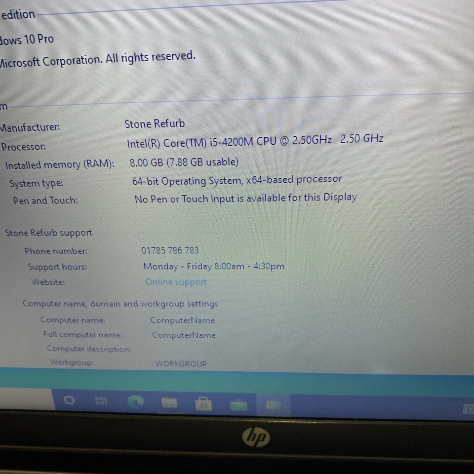 HP PROBOOK 450 G1 I5-4200M 8GB 256SSD (Windows 10) Spotlight On Screen - Bild 2 von 4