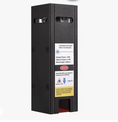 4x 20W-Lasermodul Laser kopf mit komprimiertem Punkt und  Fokus für DIY-Laser