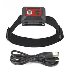 1.3MP HD 1080P Head-Mounted 2 IN 1 Headlight Action Camera Night Vision