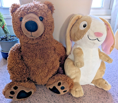 The Happy Little Rabbit Plush 9  Has a Story To Tell Bear 13'' Kohl's Cares Plush