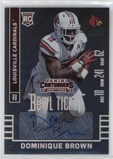 2015 Contenders Draft Picks Bowl Ticket 52/99 Dominique Brown (SEC 10) Auto 0ud4