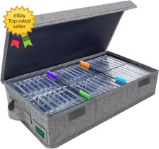 Cassette Tape Storage Box Practical Cassette Tape Holder 16.34 X 9.25 X 3.54 Inc