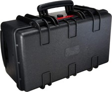 Hard Camera Case with Wheels,Large,Black,Solid,22"L x 14"W x 9.8"H