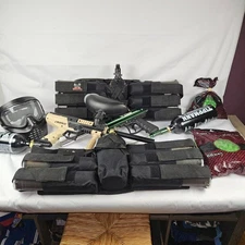 Tippmann Cronus Paintball Lot: Comes With Guns, Masks, Balls, Tanks, And More!