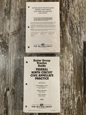 2020 Federal Ninth Circuit Civil Appellate Practice Rutter  Full Set