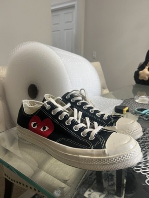 Converse Chuck Taylor All Star 70 Low Comme des Garcons Play Black Size 9 Men s