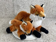 Lot of 2 Aurora World Flopsie Fiona Red Fox Plush Stuffed Animal Toy