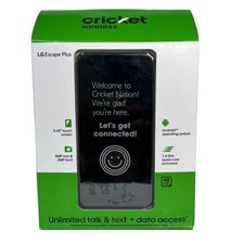 New LG Escape Plus - 32GB Platinum Gray Cricket Wireless