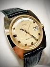 Vintage Timex Calendar Men’s Watch -23660 2573 - Linen Dial Gold Tone - Running!