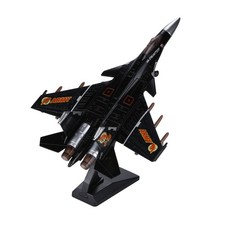 1/100 Fighter Aircraft J15 Jet Lights & Sounds Alloy Model W/ Display Stand b