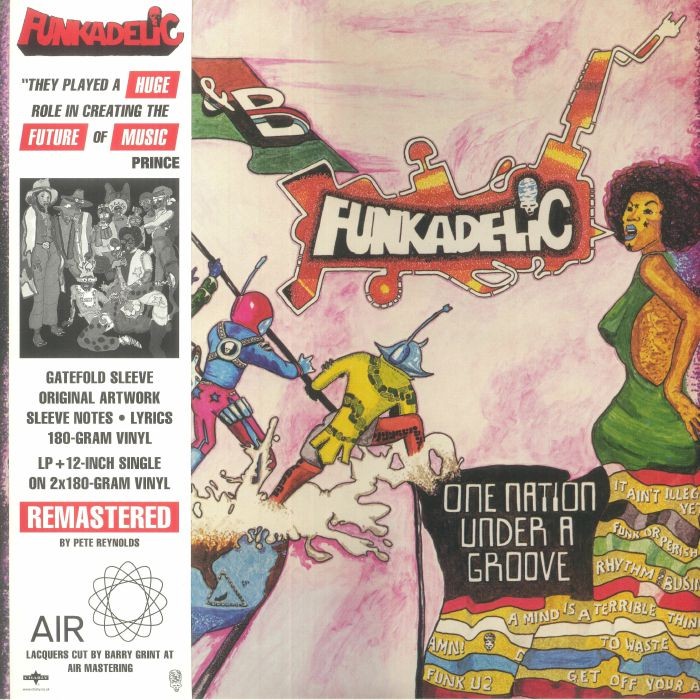 FUNKADELIC - One Nation Under A Groove (remastered) - 180 GRAM VINYL LP + 12""