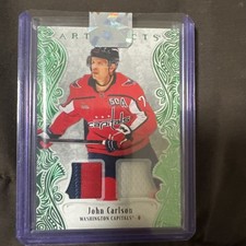 25-26 UD Artifacts Emerald Material John Carlson 3 Color Double /35