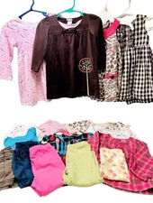 Girls Size 18M Mixed Brands Year Round  17 Pc Clothing Lot Dresses Leggings Tops