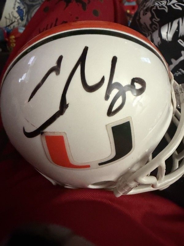 Ed Reed Autograph Mini Helmet