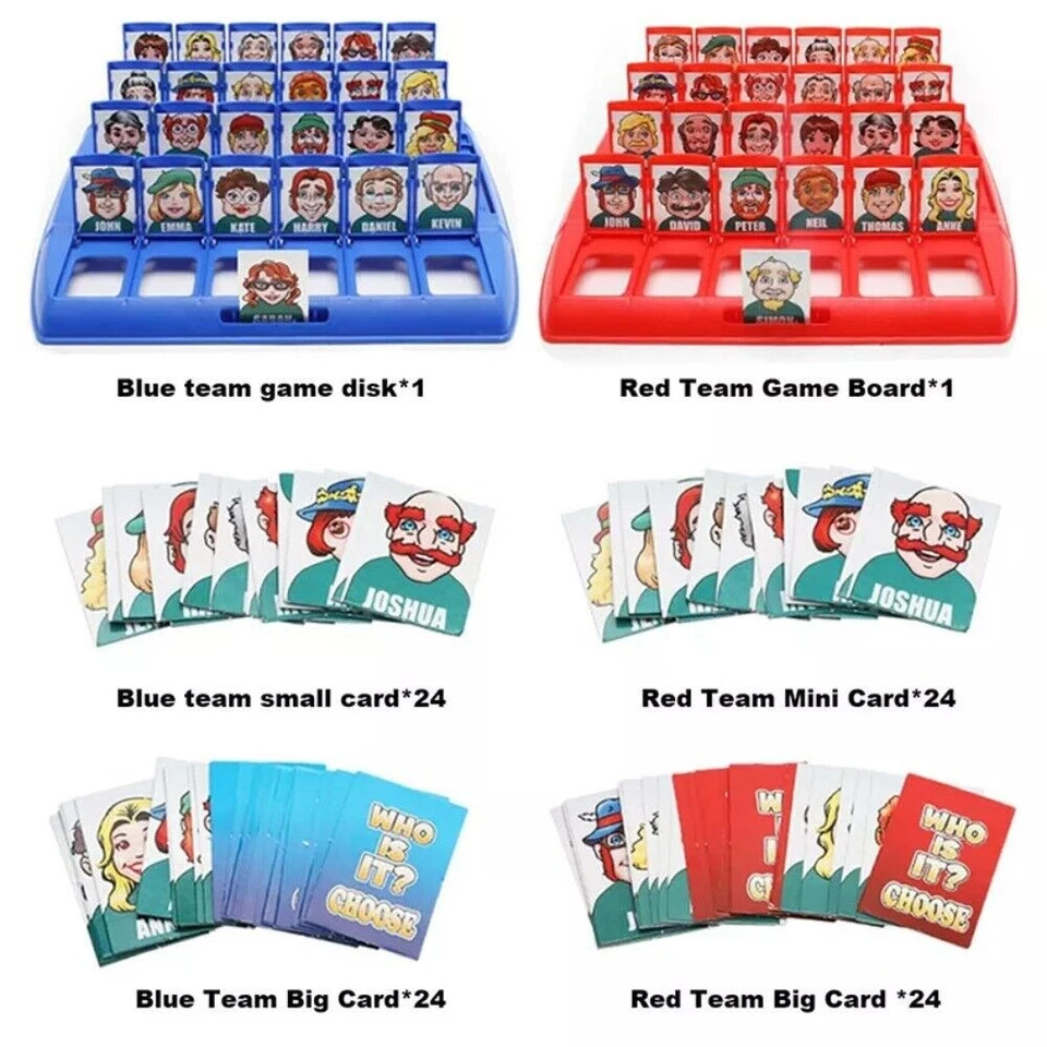 Guess Who? Traditional Classic Family Board Games Indoor Toy Party Puzzle games - Image 4 of 4