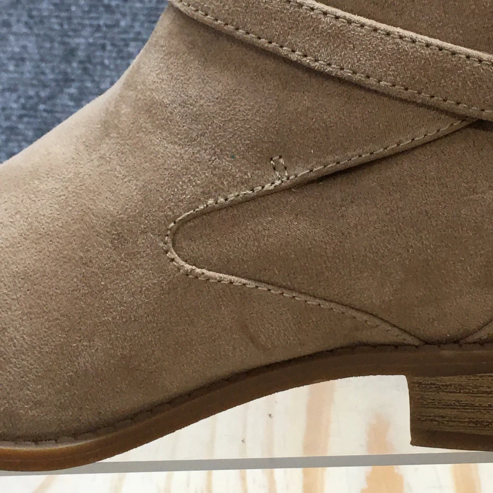 BC Calzado Botas Mujer 6 Botín Marrón Informal Cómodo Tobillo Top Bloque Foto 3 de 4