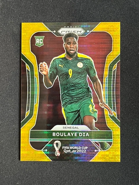 Boulaye Dia 2022 Panini Prizm FIFA World Cup Qatar RC Gold Pulsar Prizm /10 #246