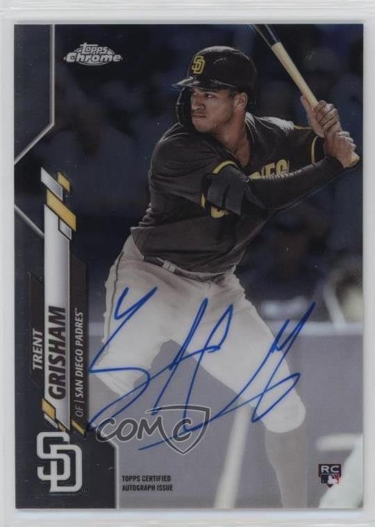 2020 Topps Chrome Rookie Auto Trent Grisham #RA-TGR Auto RC c6h