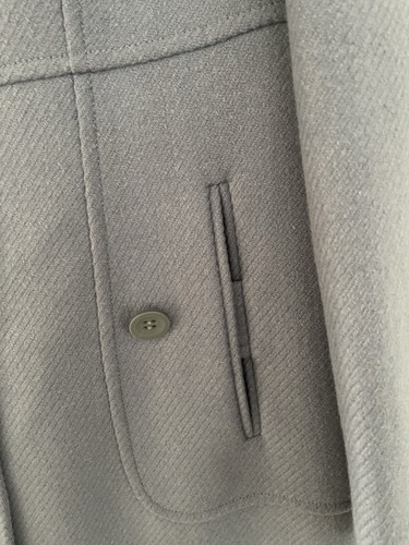 David Lawrence Pale Blue Grey Wool Coat Size 10 - Picture 3 of 6