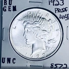 1923 P BU GEM PEACE SILVER DOLLAR UNC MS+++ U.S. MINT RARE COIN 8573