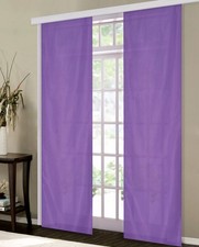 Schiebegardine blickdicht matt Flächenvorhang Mikrofaser mit Zubehör -85600-