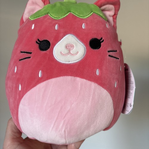 Squishmallows Original 12-Inch Olma Strawberry Cat - Official 