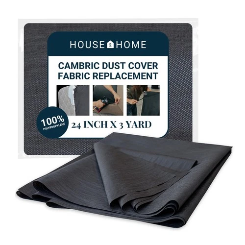 House2Home 24 Inch x 3 Yard Upholstery Black Cambric Dust Cover Fabric - product listing photo