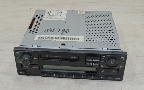 VW Polo 9N Bj 2003 Original Kassetten Radio Beta kein Code vorhanden 147010-B534