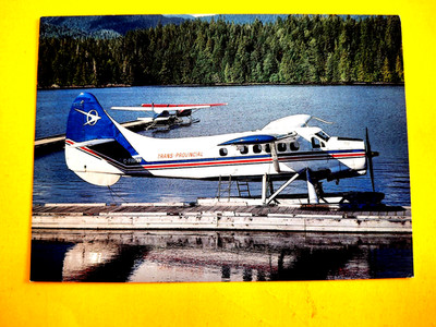 Trans Provincial Airlines Postcard De Havilland DHC-3/Otter at Prince Rupert