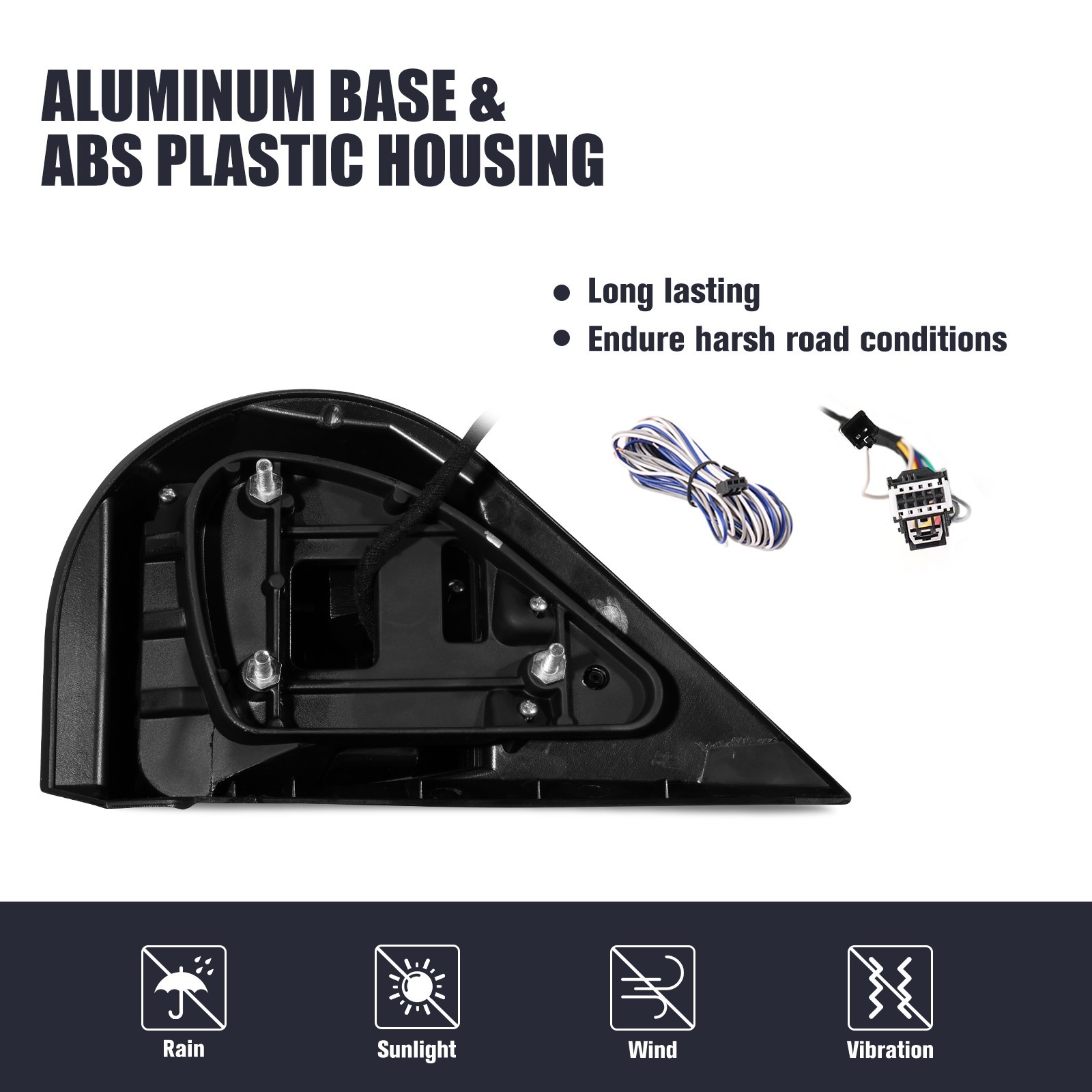 Power Folding Tow Mirror Dynamic Signal For 2007-2013 Chevy Silverado GMC Sierra